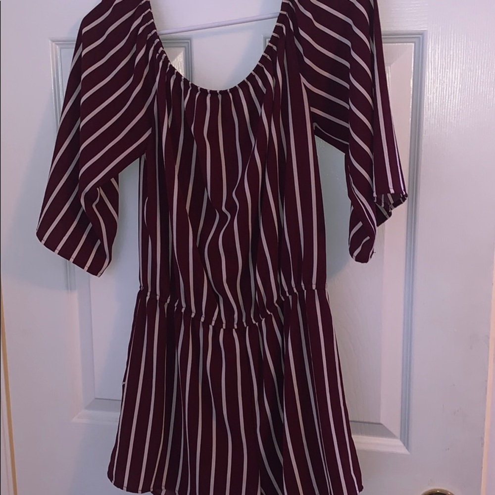 off the shoulder romper